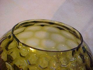 Victorian AMBER HONEYCOMB Kerosene Oil Banquet Ball Lamp Shade 7 