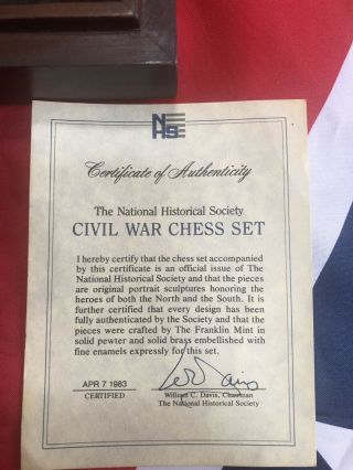 Franklin Civil War Chess Set 3