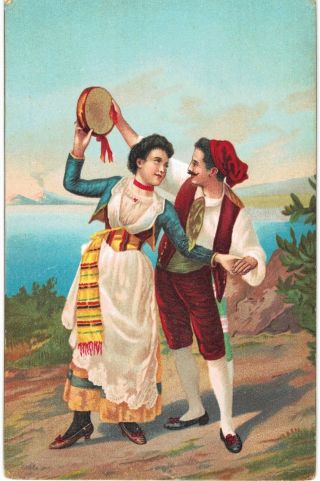 Italy Tarantella Dancers 1901