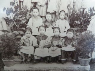 RARE CHINESE CABINET CARD PHOTOGRAPH CHINESE SCHOOL,  MISSIONARY,  CHILDREN - CHINA 6
