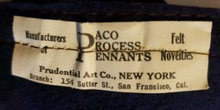 1915 SAN FRANCISCO PANAMA PACIFIC PPIE EXPOSITION PENNANT 9