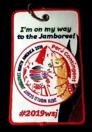 24th 2019 World Scout Jamboree Official Wsj Peru Contingent On Way Badge Patch