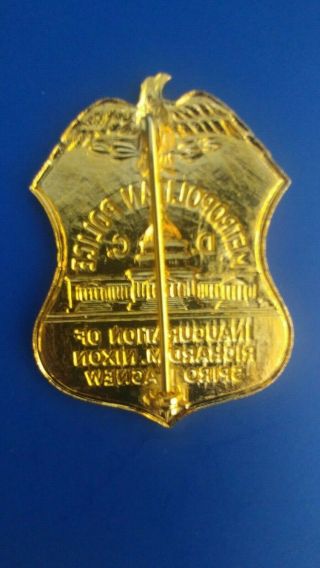 6 President Richard Nixon Inauguration Items; Police Badge,  Inaugural Medal,  etc 3