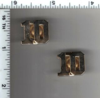 10th Precinct Police Collar Brass Set - From The York City/new Jersey Area