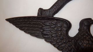 Vintage Cast Iron Eagle Plaque Wall Hanging 17 