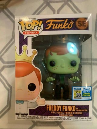 Funko Pop Funko Fundays 2019.  Sdcc.  Freddy Funko As Frankenstein,  Le 350