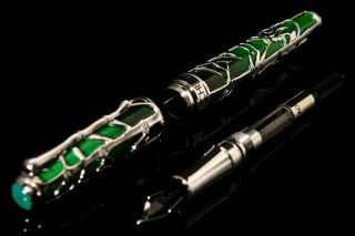 Caran d ' Ache BAMBO Sterling Silver Fountain Pen,  Limited Edition,  Prices 88. 11