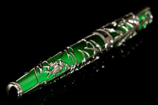 Caran d ' Ache BAMBO Sterling Silver Fountain Pen,  Limited Edition,  Prices 88. 9