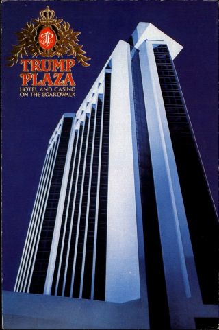 Trump Plaza Hotel And Casino Atlantic City Nj Boardwalk Vintage 4x6 Postcard