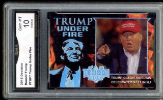 2016 Donald Trump Decision Trump Under Fire Card Gem 10 Tuf7