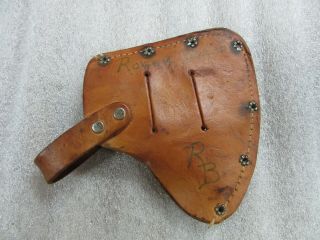 ESTWING No.  5 LEATHER HATCHET SHEATH COVER EMBOSSED 3