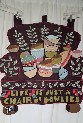 Mary Engelbreit Life Is A Bowl Of Cherries Quilted Wall Hanging