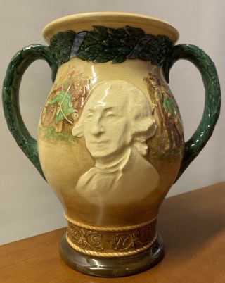 Royal Doulton Two Handled Loving Cup Jug Figural George Washington Hard To Find 11