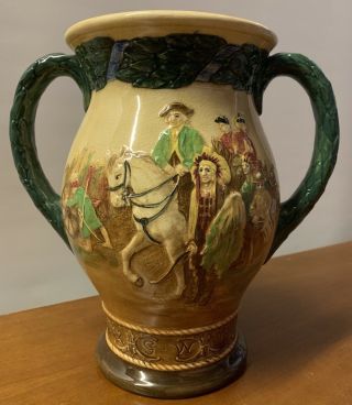 Royal Doulton Two Handled Loving Cup Jug Figural George Washington Hard To Find