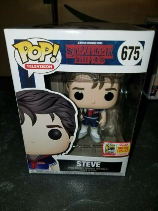 Funko Pop Sdcc 2018 Fundays Stranger Things Scoops Ahoy Steve Le 1800 Pop Stack