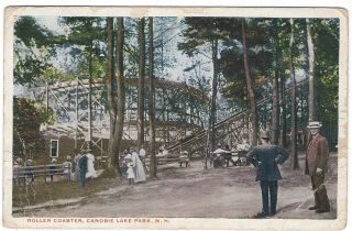 Roller Coaster,  Canobie Lake Park,  Salem,  Hampshire Vintage Postcard