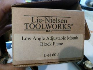 Lie - nielsen No.  60 - 1/2 Low Angle Adjustable Mouth Block Plane 6