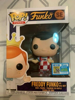 Funko Pop Funko Fundays 2019.  Sdcc.  Freddy Funko As Big Boy,  Le 520