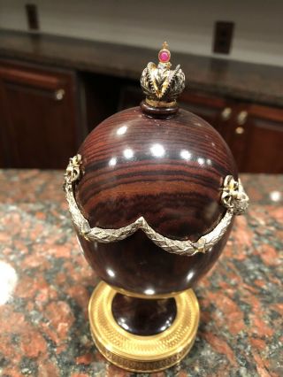 1985 Theo Faberge Swag Egg Number of 750 Created 4