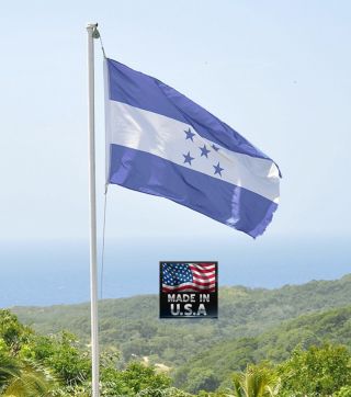 Honduras Hondurian 3x5 Heavy Duty - Poly Indoor/outdoor Flag Banner Usa Made