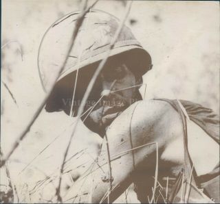 1969 Photo Vietnam War Soldier Trail Enemy Member Infantry Division Military