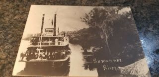 Vintage Black And White Photo Louisa Steamship On Suwannee River,  Florida