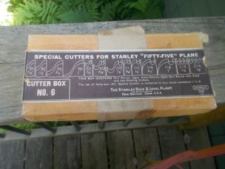Stanley Number 55 Plane Special Cutter Box No.  6 Sweetheart W/ Box Complete