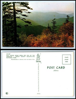 Tennessee Postcard - Great Smoky Mountains National Park In Fall O27