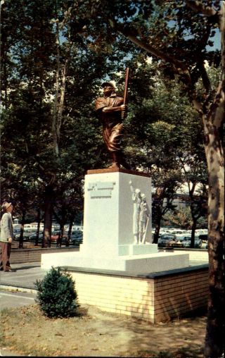Honus Wagner Baseball Memorial Statue Pittsburgh Pirates Pennsylvania 1950s