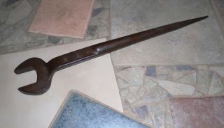 Vintage Bethlehem Steel 1 " Heavy,  Spud Wrench,  1 5/8 "
