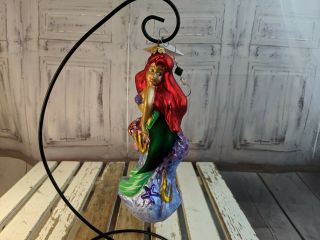 Christopher Radko Ornament Holiday Xmas Disney Little Mermaid Ariel 1997 Fish