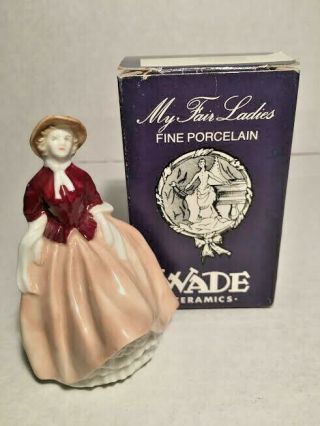 Vintage Wade My Fair Ladies Porcelain Victorian Figure Woman Amanda Mib