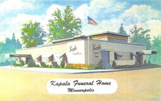 Minneapolis Mn Kapala Funeral Home Postcard