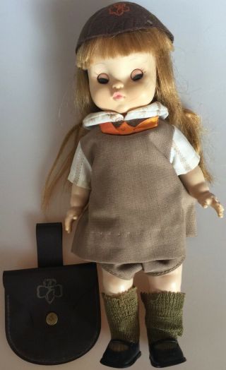 Effanbee Brownie Girl Scout Doll in Uniform 1966 Sleepy Eyes 2