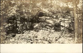 Hermit Cave Mountain Park Pennsylvania Rppc Real Photo Postcard 1907