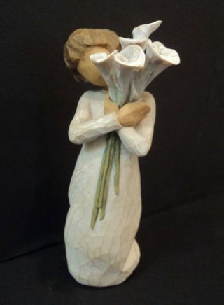 2010 Willow Tree Figurine Wishes Calla Lilies Susan Lordi