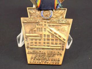 1929 11th American Legion National Convention Medal - SCRANTON,  PA 2
