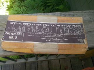 Stanley Number 55 Plane Special Cutters Box No.  5 Sweetheart W/ Box