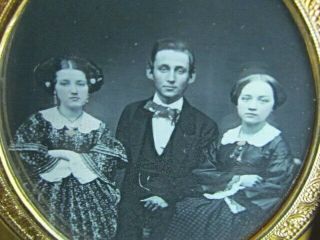 Poughkeepsie N.  Y.  Young Victorian People Daguerreotype Photo By D.  T.  Lawrence