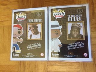 Tupac Shakur Notorious BIG Funko POP Set 2Pac Biggie Smalls 2