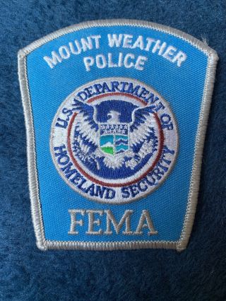 Mount Weather Police Fema Patch.