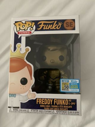 Funko Fundays C - 3po Freddy Funko Pop Sdcc 2019