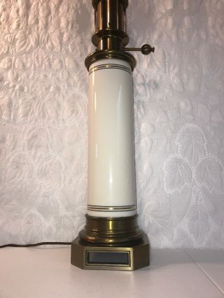 Vintage Stiffel White Lenox Brass Table Lamp 37.  5 