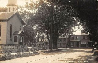 C.  1910 Rppc Stores Church Home Wakefield Ri