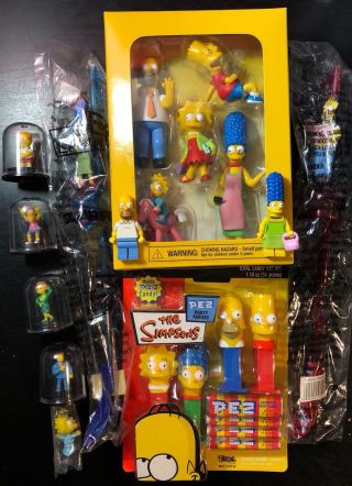 The Simpsons Mini Pez Dispensers Dvd Figures Lego Slurpee Straws Capsule Toys