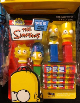 The Simpsons Mini PEZ Dispensers DVD Figures LEGO Slurpee Straws Capsule Toys 3