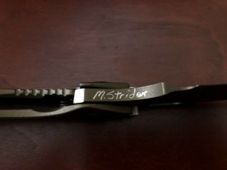Mick Strider Custom SMF - Bronze (Zirconium Nitride) Custom Nightmare Blade 5
