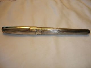 St Dupont Paris Olympio Silver Color Roller Ball Pen Rollerball
