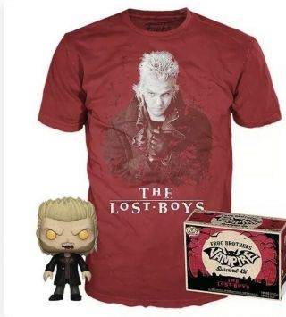 The Lost Boys Vampire David Funko Pop Figure And Sm Shirt Box Frog Brother