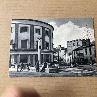 O) Postcard Albania Italy Italian Occupation Durres Field Post Office 106 1941